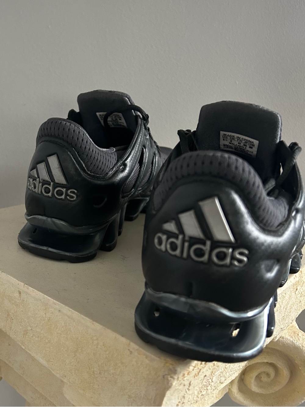 adidas Men’s Black and Gray Spring Blades Performance Sneakers - Picture 3 of 3